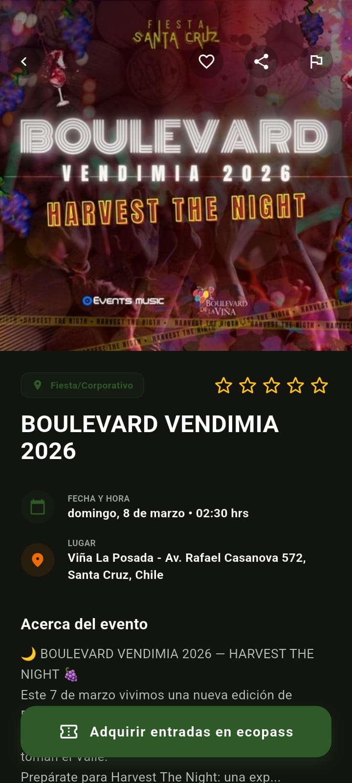 Pantalla Mapa Eventree