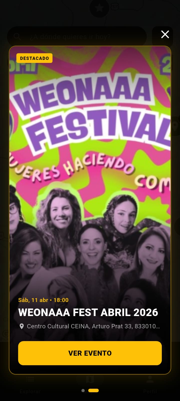 Pantalla Ajustes Eventree